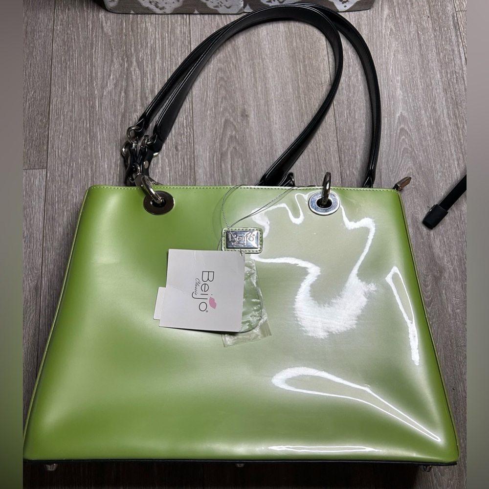 Beijo Lime Green Shoulder Bag, Purse, Women’s